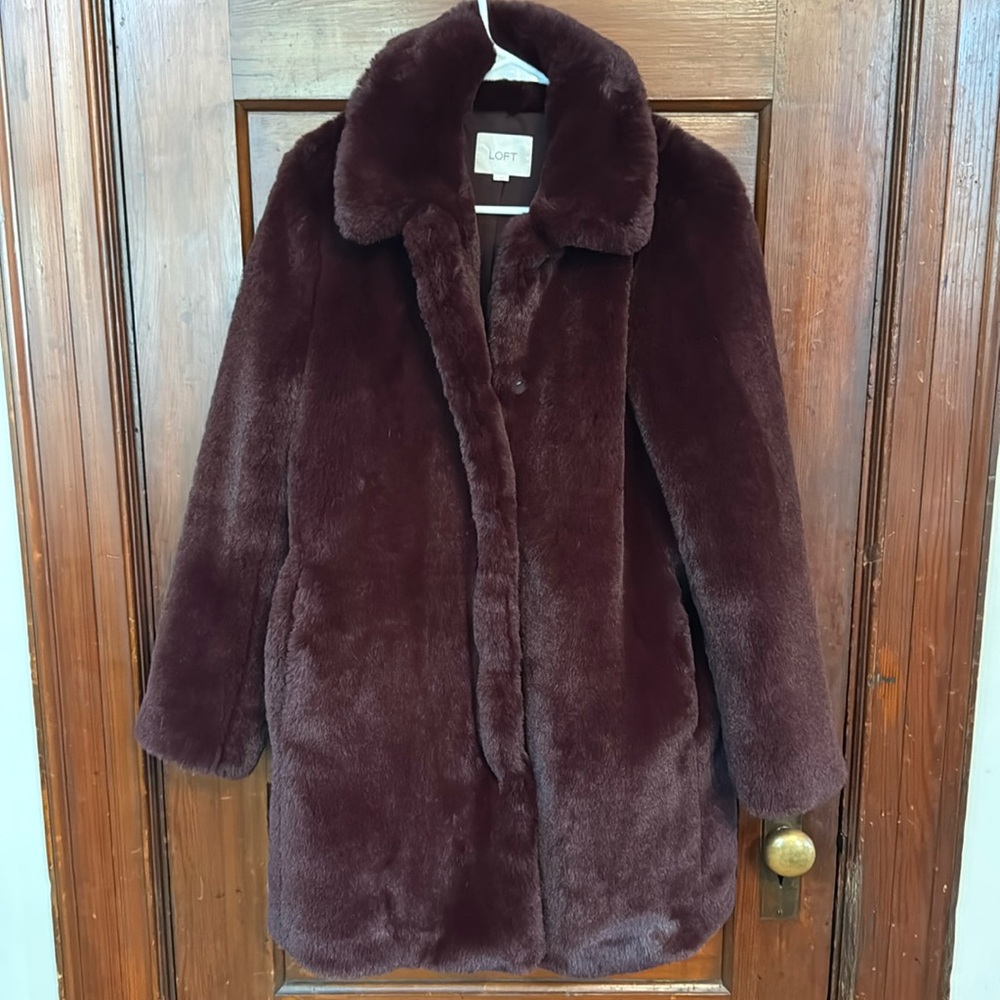 Loft Faux Fur Top Coat